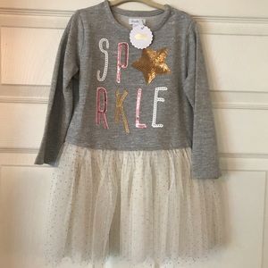 Mud Pie Holiday Sparkle Glitter Tutu Dress